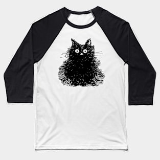 black cat funny Baseball T-Shirt